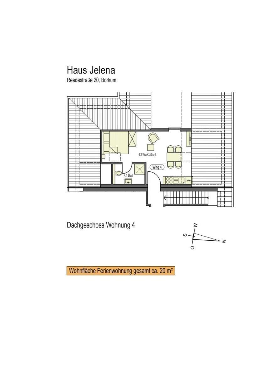 Haus Jelena Appartement 4 Borkum Exterior foto